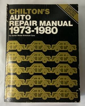 CHILTON'S Auto Repair Manual Book 1973-1980 American Car #7209 LIMITED EDITION